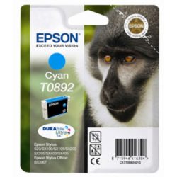 Epson Monkey T0892 DURABrite Ultra Ink, Ink Cartridge, Cyan Single Pack, C13T08924010